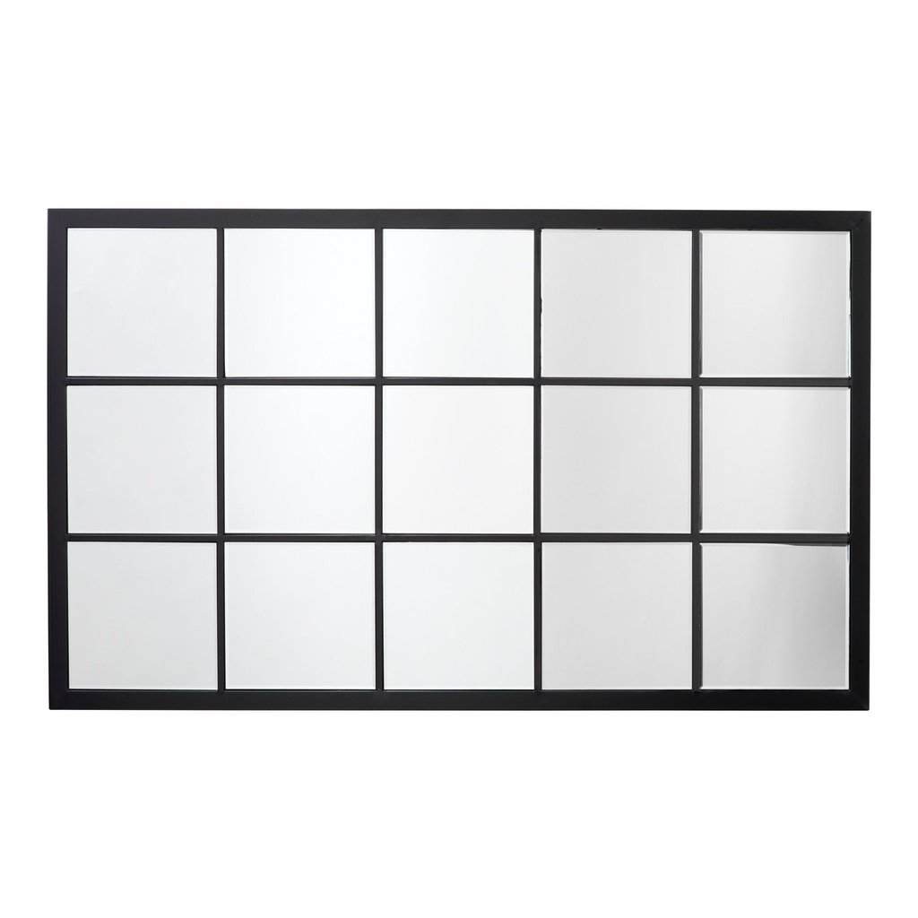 Tribecca Mirror Black Metal Beveled Glass Jamie Young