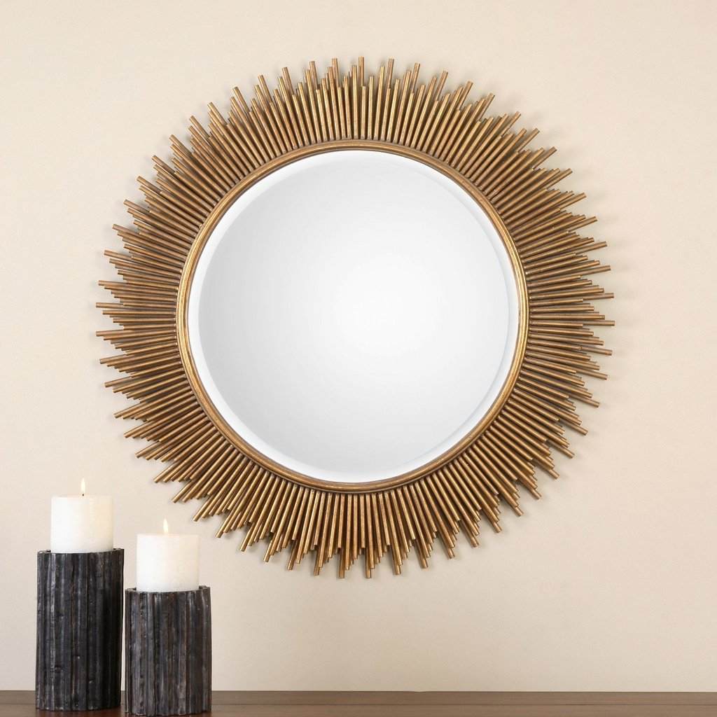 Marlo Round Gold Mirror Uttermost
