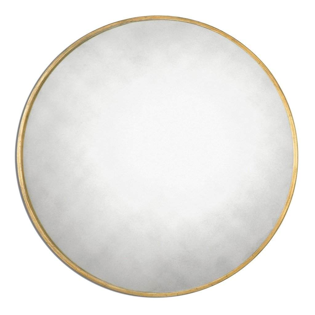 Junius Round Gold Mirror Uttermost