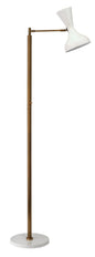 Pisa Swing Arm Floor Lamp, White Jamie Young Aura of Distinction