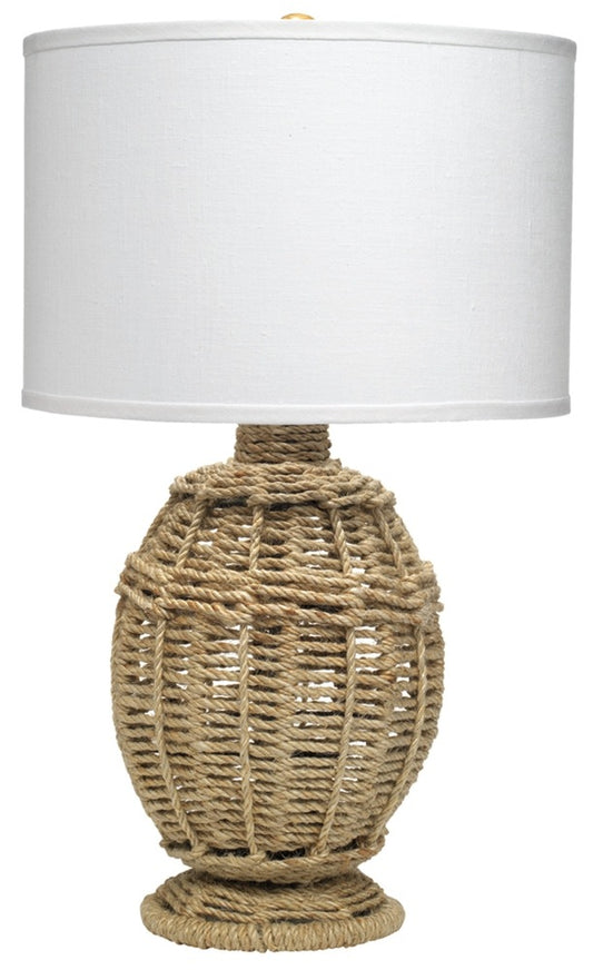 Jute Urn Table Lamp Jamie Young Aura of Distinction