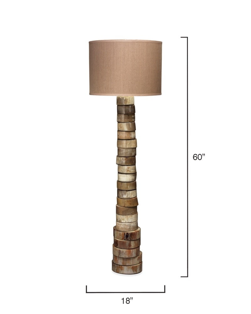 Faux Stacked Horn Floor Lamp Jamie Young Aura of Distinction