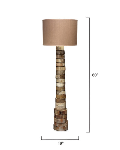 Faux Stacked Horn Floor Lamp Jamie Young Aura of Distinction