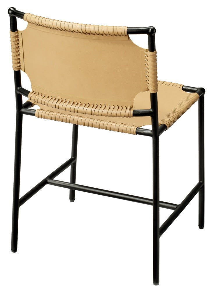 Asher Leather Dining Chair, Cashew Jamie Young Aura of Distinction