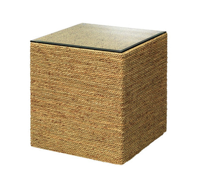 Captain Seagrass Square Side Table Jamie Young Aura of Distinction