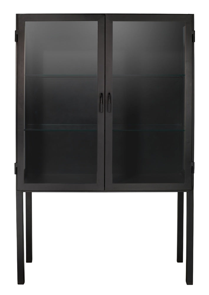 Chauncey Wide Curio Bar Cabinet Jamie Young Aura of Distinction