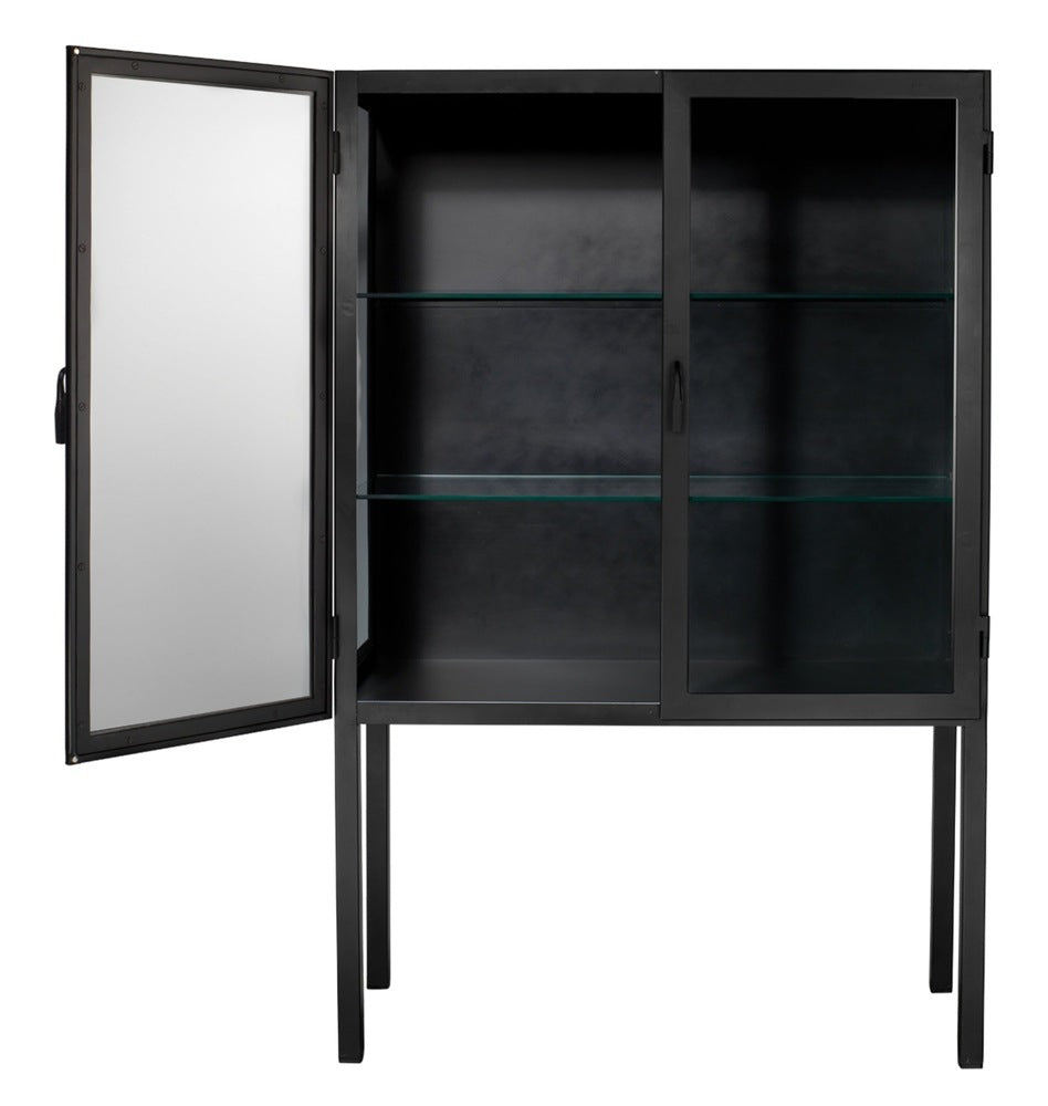 Chauncey Wide Curio Bar Cabinet Jamie Young Aura of Distinction