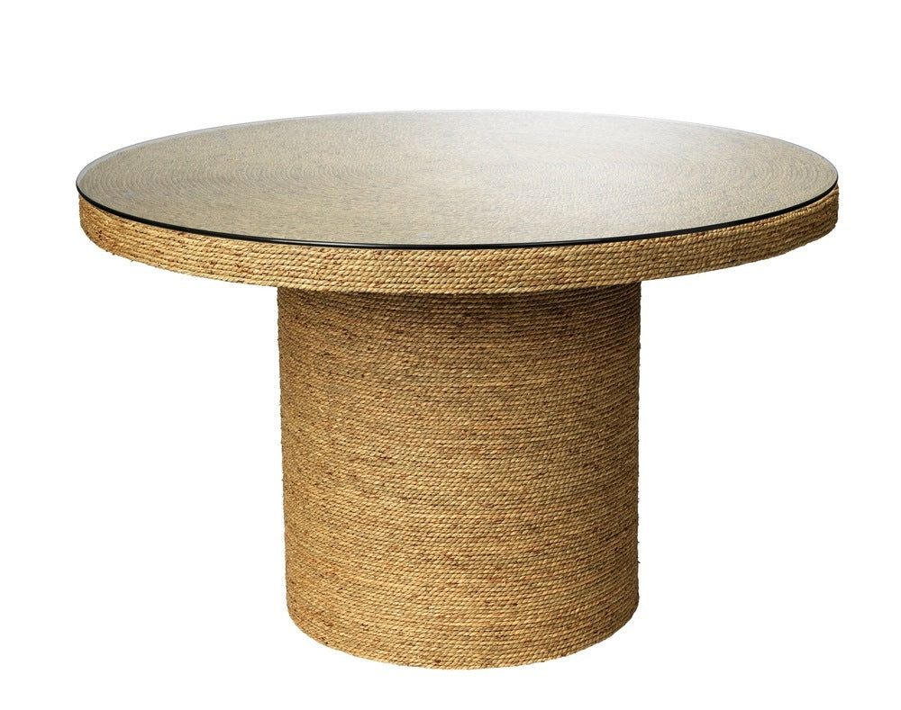 Harbor Seagrass Round Bistro Table Jamie Young Aura of Distinction