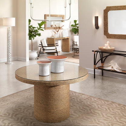 Harbor Seagrass Round Bistro Table Jamie Young Aura of Distinction