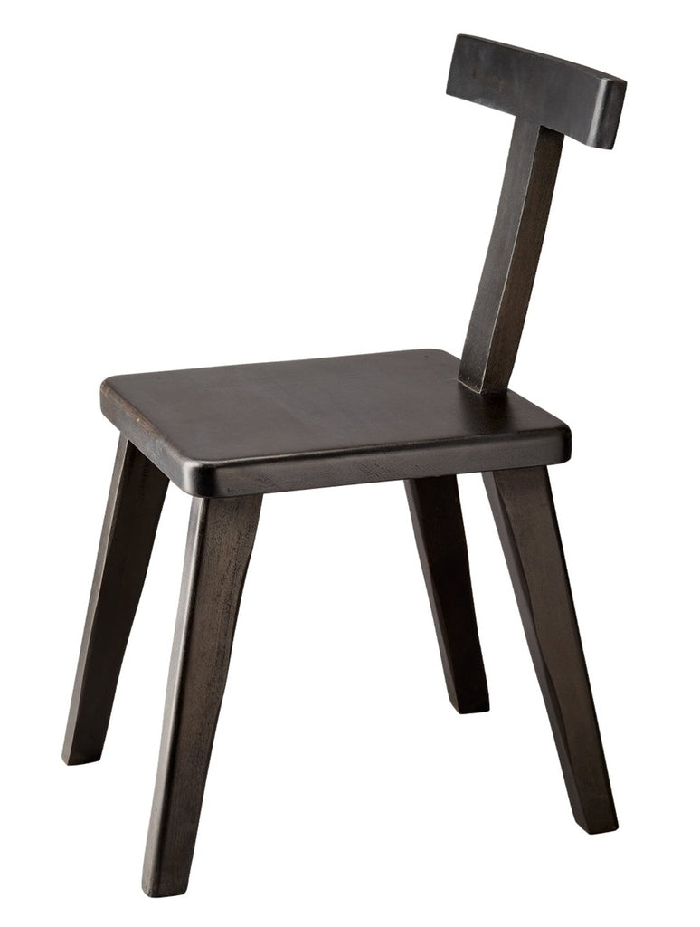 Parlor Chair in Black Mango Wood Jamie Young Aura of Distinction