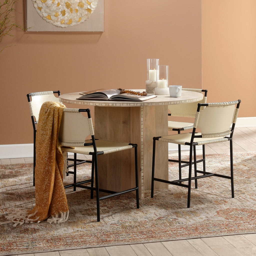 Sama Round Bistro Dining Table Jamie Young Aura of Distinction