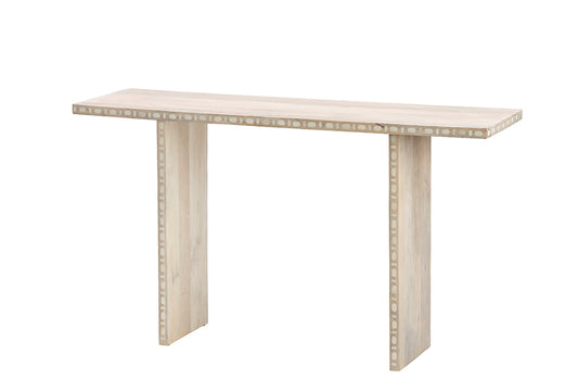 Front View. Deceptively simple, this contemporary accent table is distinguished by its clean lines, 