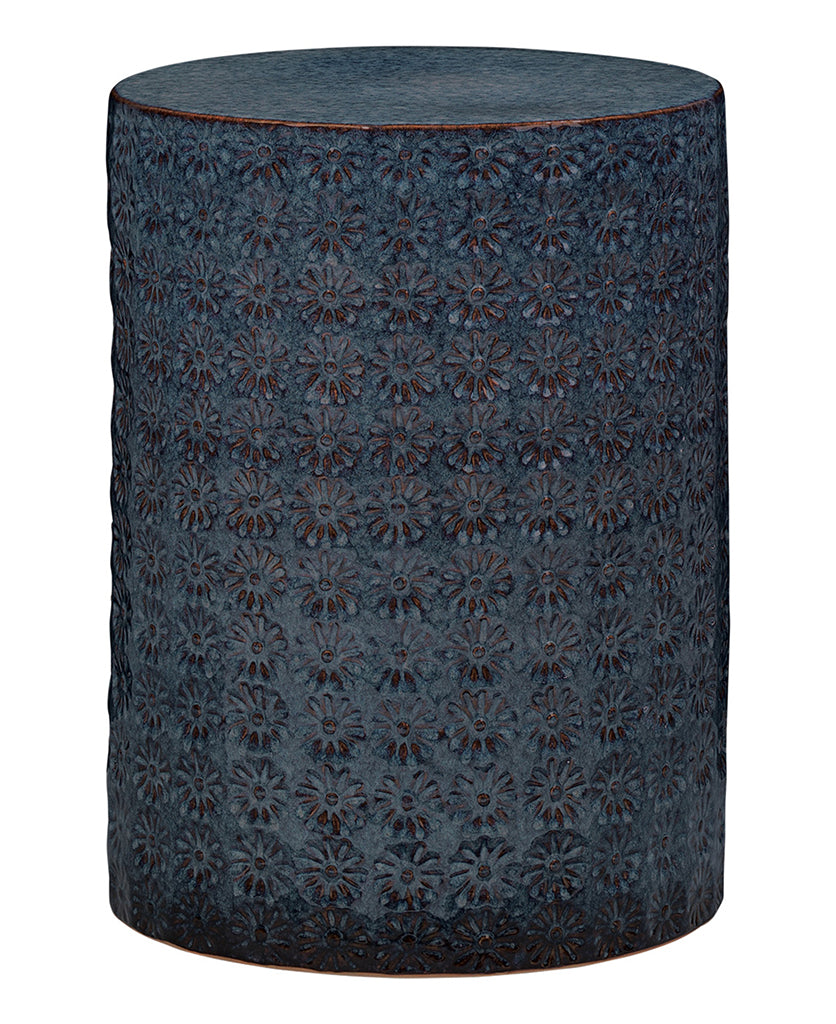 Front View. Add a splash of color and texture to your space with the Wildflower Side Table. Hand-mad