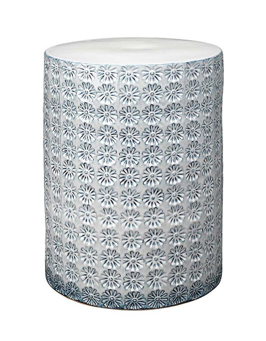 Front View. Add a splash of color and texture to your space with the Wildflower Side Table. Hand-mad