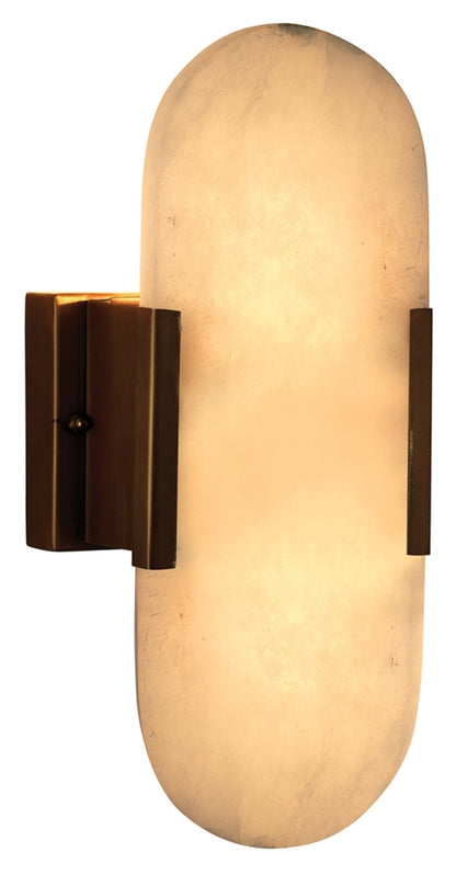 Delphi Wall Sconce, Antique Brass Metal Jamie Young Aura of Distinction