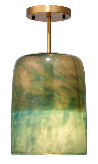 Vapor Glass Semi-Flush Mount, Aqua Jamie Young Aura of Distinction