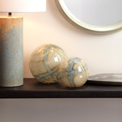 Decorative View. Style these decorative accent spheres on the bookshelf, entryway or as an accent in