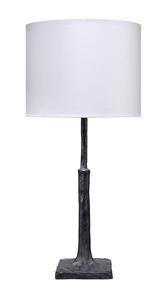 Front View. Add a sculptural feel and glow to any room with this table lamp. The simple, yet fluid s