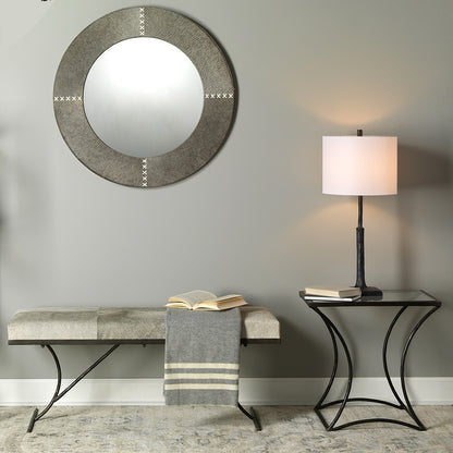 Decorative View. Add a sculptural feel and glow to any room with this table lamp. The simple, yet fl