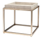 Front View. Add a designer-worthy touch to your space with this accent table. The airy metal base is