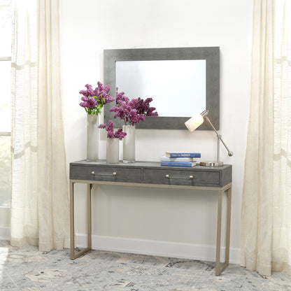 Decorative View. Add a designer-worthy touch to your space with this console table. Resting on an ai