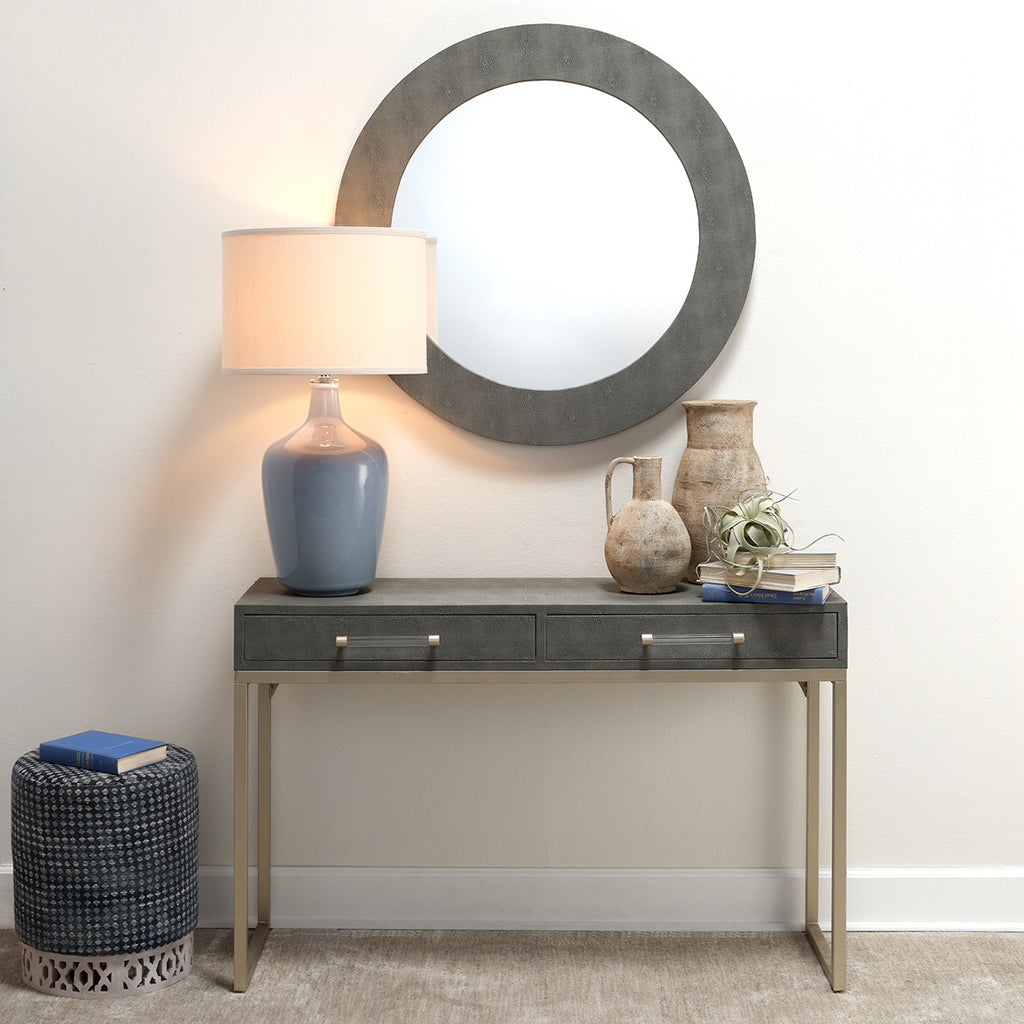 Decorative View. Add a designer-worthy touch to your space with this console table. Resting on an ai