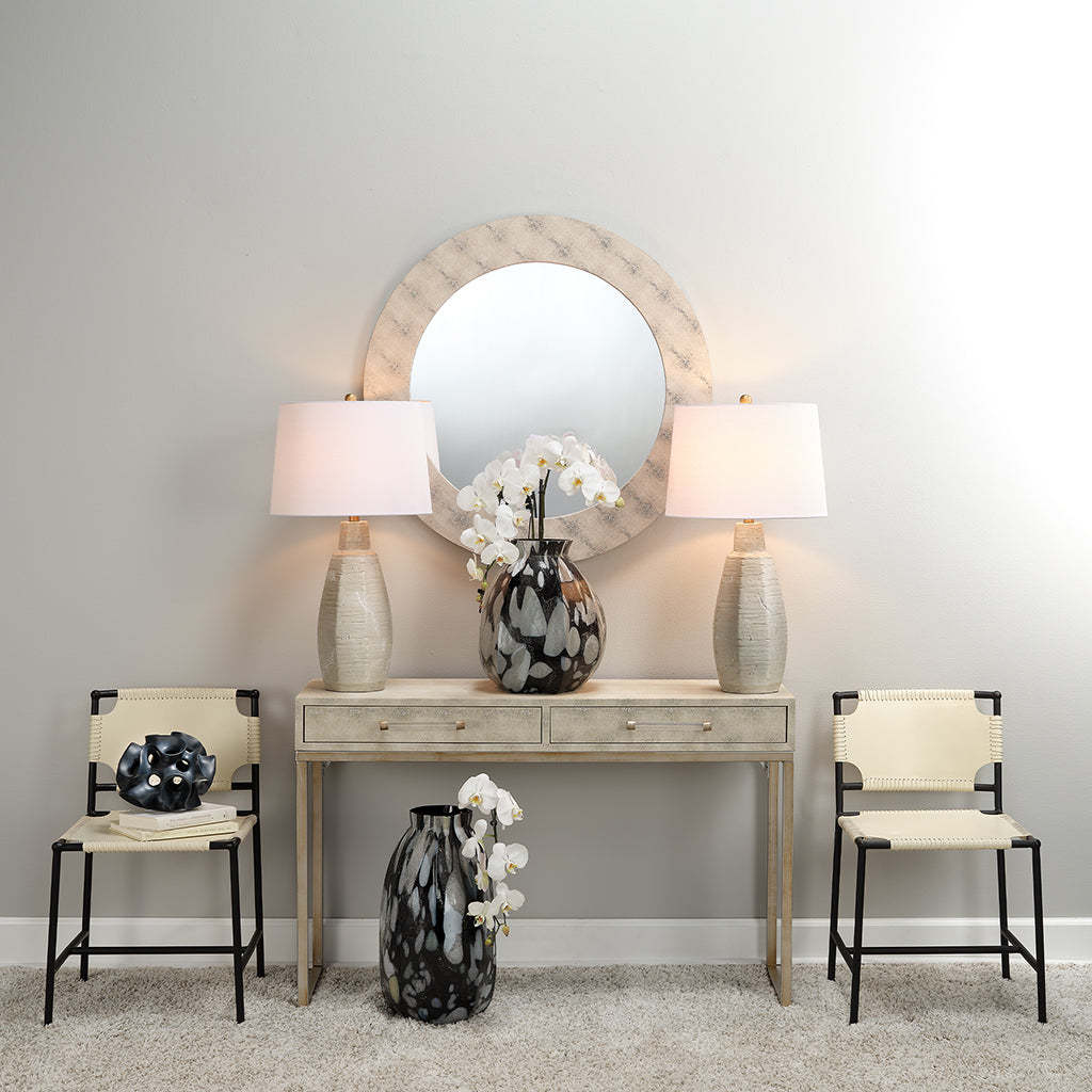 Decorative View. Add a designer-worthy touch to your space with this console table. Resting on an ai