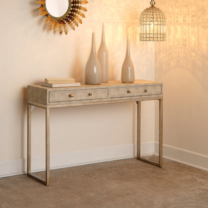 Decorative View. Add a designer-worthy touch to your space with this console table. Resting on an ai