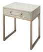 Front View. Add a designer-worthy touch to your space with this side table. Resting on an airy champ