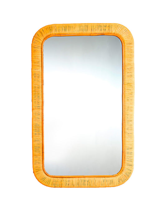 Front View. Placed at the end of a hallway or in an alcove, this mirror opens up its surroundings to