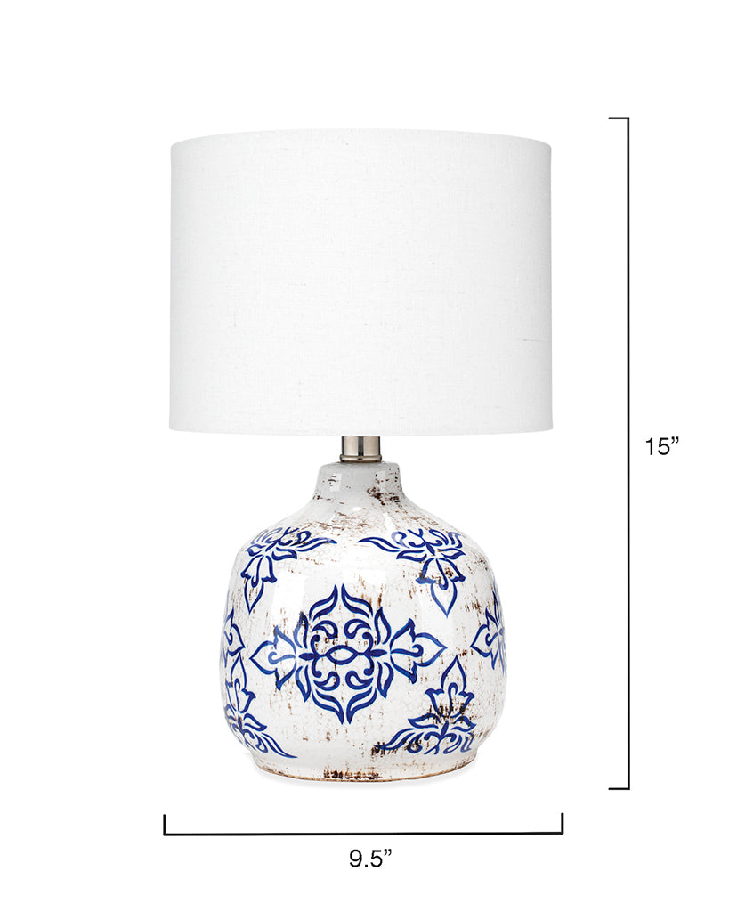 Measurement View. Add antique character to your home with this table lamp. Beautifully crafted of ce