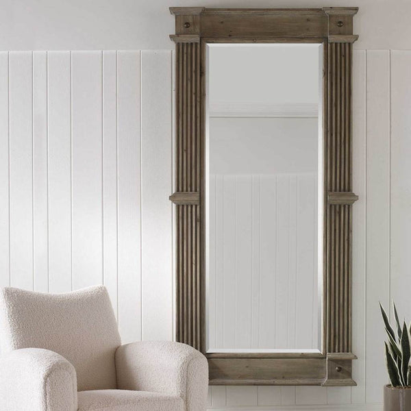 Decorative View. Influenced by traditional millwork, the McAllister oversized mirror showcases beaut