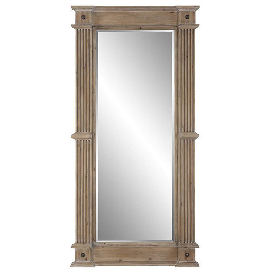 Front View. Influenced by traditional millwork, the McAllister oversized mirror showcases beautiful 