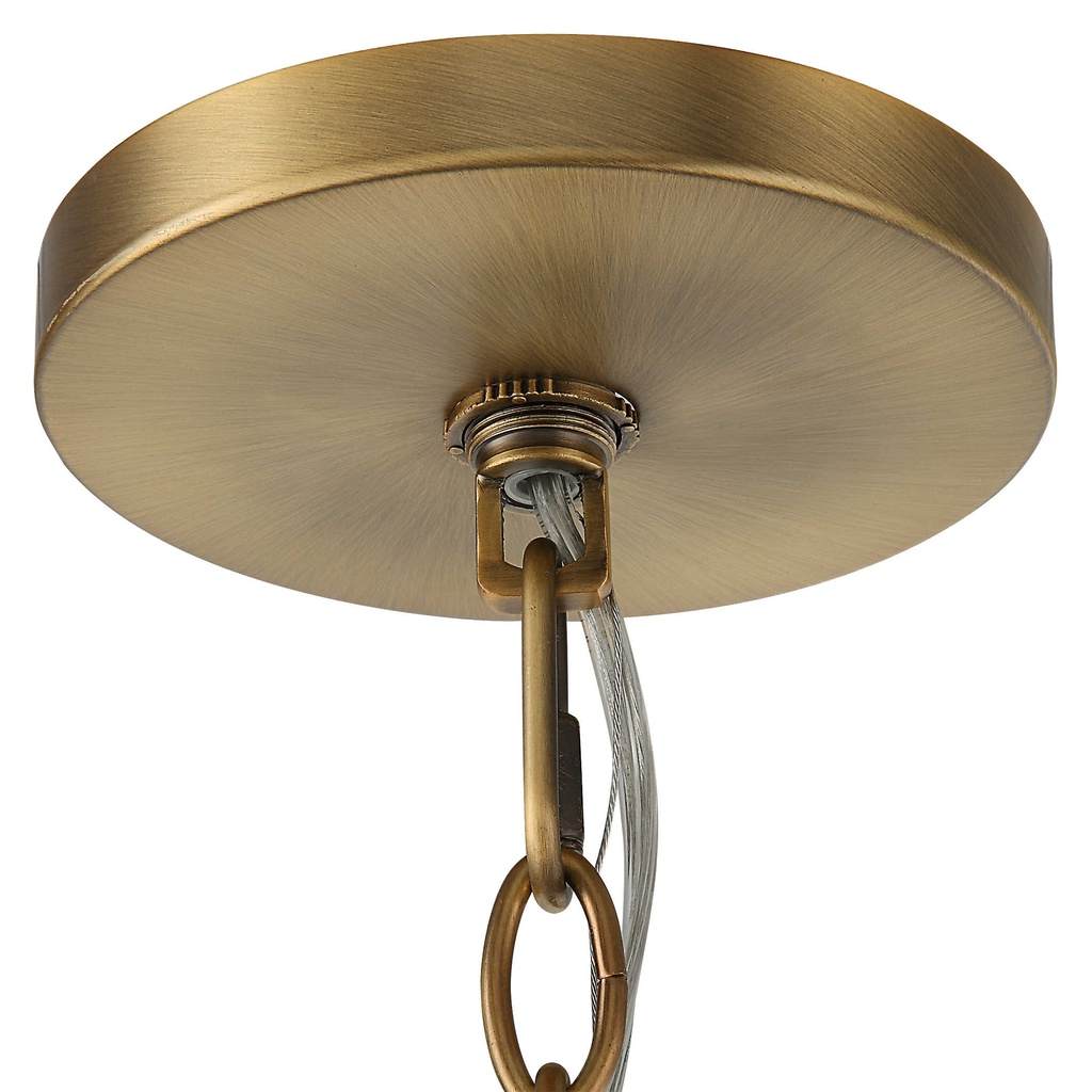 Close-Up View. The Aurelie is a two tier stacked 9 light pendant that is both artistic and stylish. 