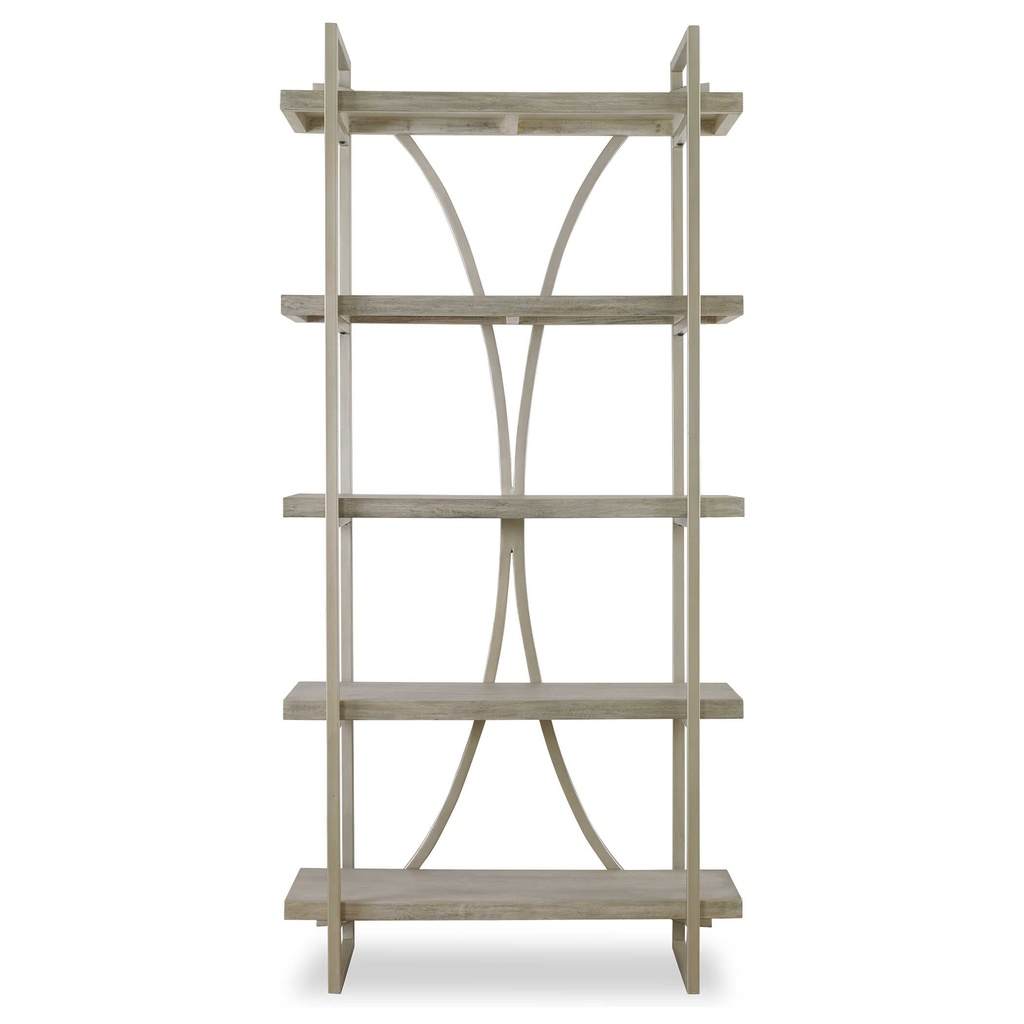 Front View. The Sway Etagere is a classic contemporary piece to transcend styles. It  features a met