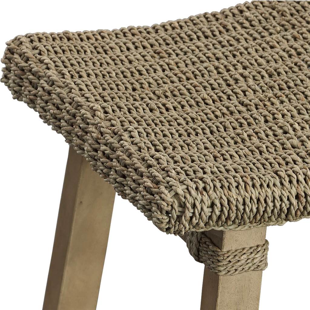 Close-Up View. The Everglade Counter Stool offers a touch of casual coastal styling. The sturdy mang