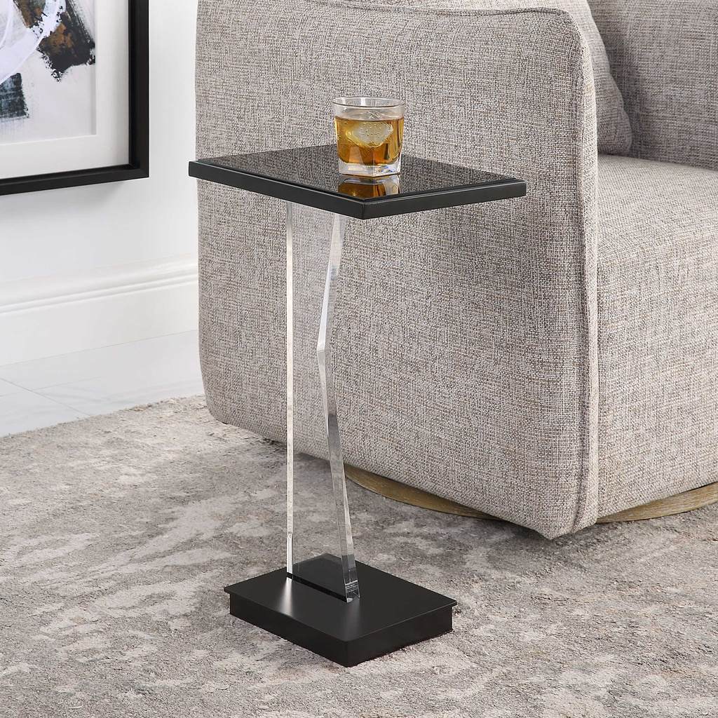 Decorative View. An ode to contemporary styling, our Angle Contemporary Accent Table showcases a gra