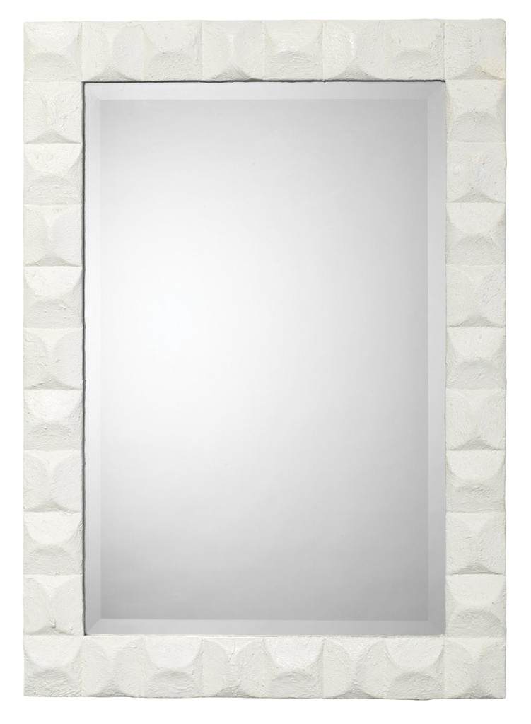 Astor Mirror in White Gesso Jamie Young Aura of Distinction