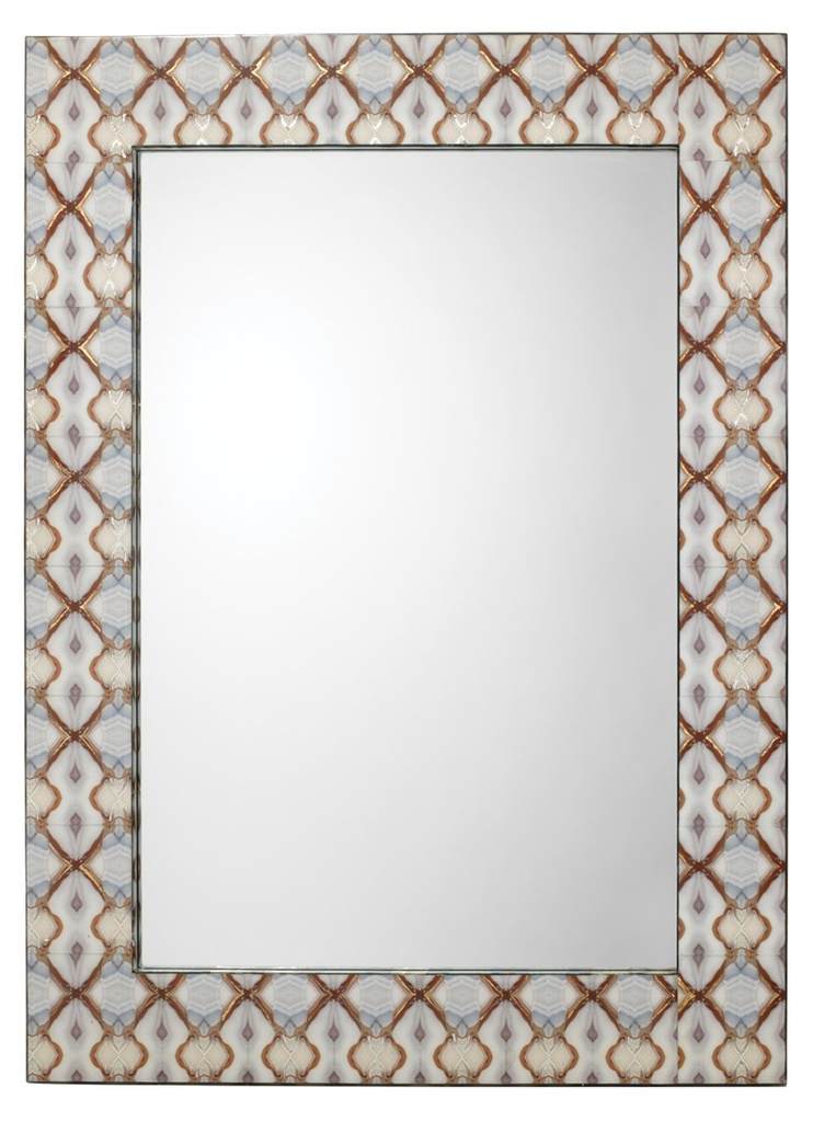 Kaleidoscope Rectangle Mirror on MDF Jamie Young Aura of Distinction