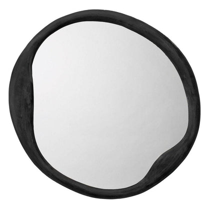 Organic Round Mirror in Antique Iron Jamie Young Aura of Distinction