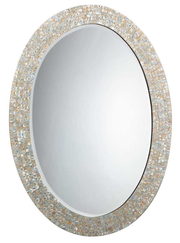 Large Oval Mirror Mother Pearl Jamie Young