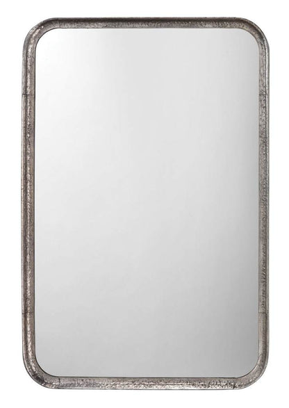 Principle Vanity Mirror in Silver Leaf Metal Jamie Young Aura of Distinction