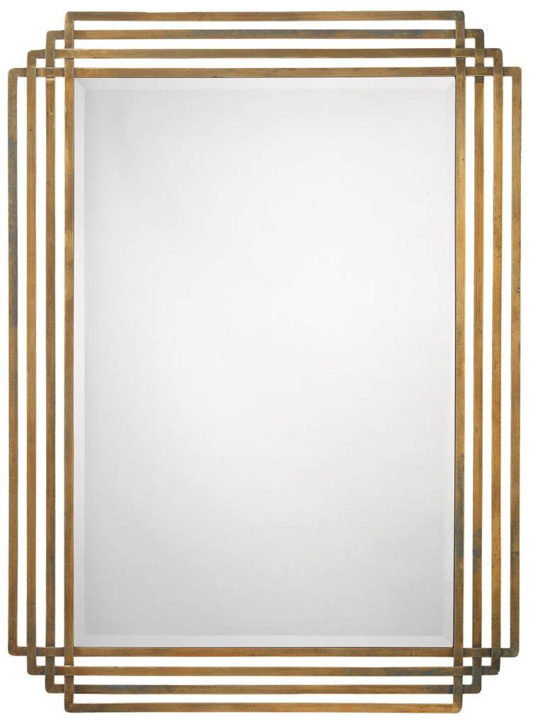 Serai Mirror in Antique Brass Jamie Young Aura of Distinction