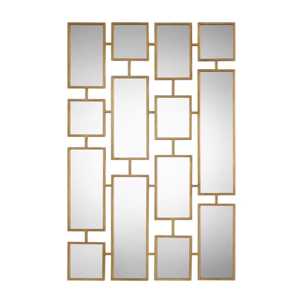Kennon Forged Gold Rectangles Mirror Uttermost