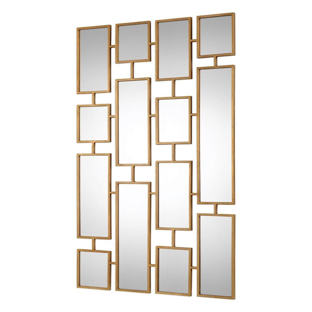Kennon Forged Gold Rectangles Mirror Uttermost