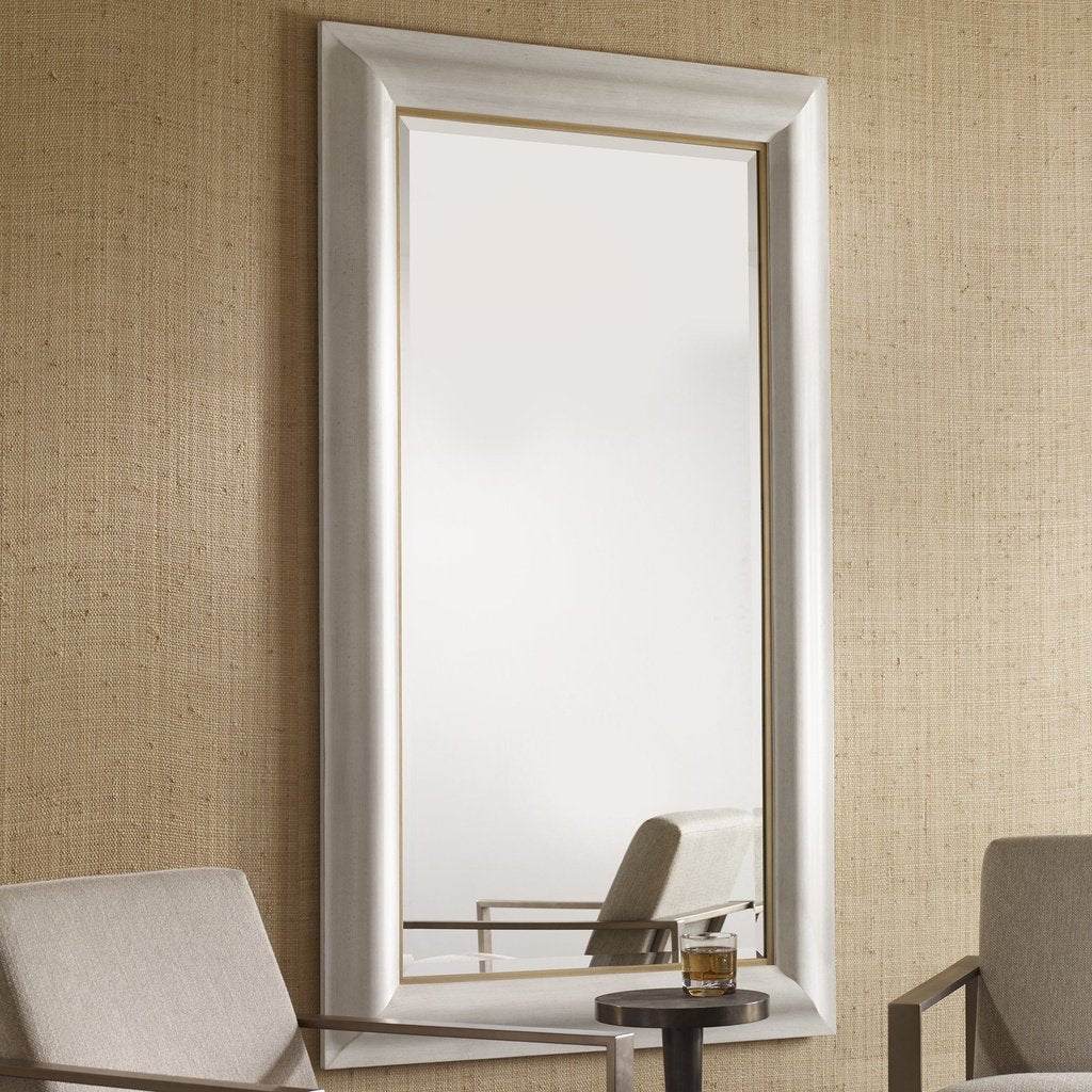 Piper Large White Mirror Uttermost