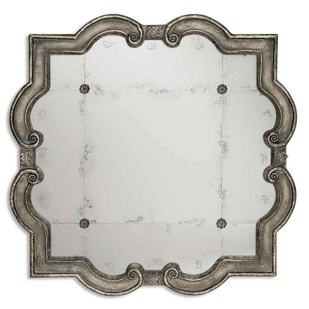 Prisca Distressed Silver Mirror Uttermost