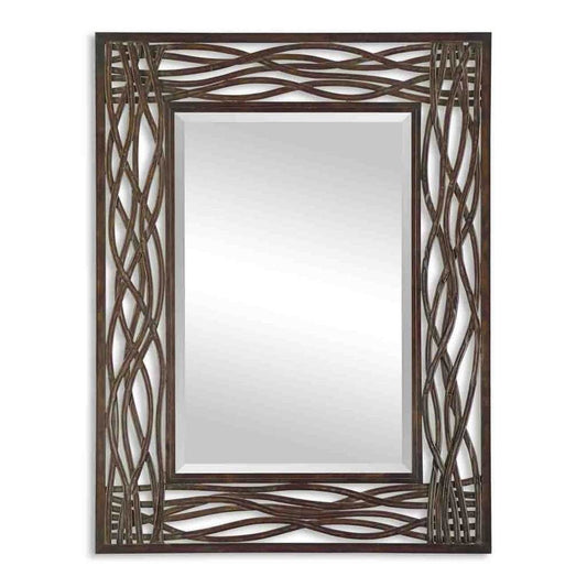 Dorigrass Brown Metal Mirror Uttermost