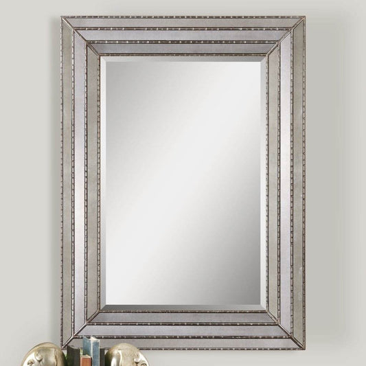 Seymour Antique Silver Mirror Uttermost