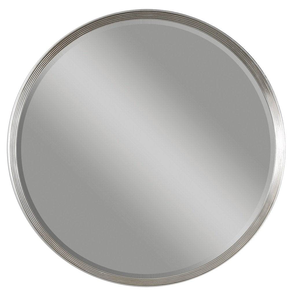 Serenza Round Silver Mirror Uttermost